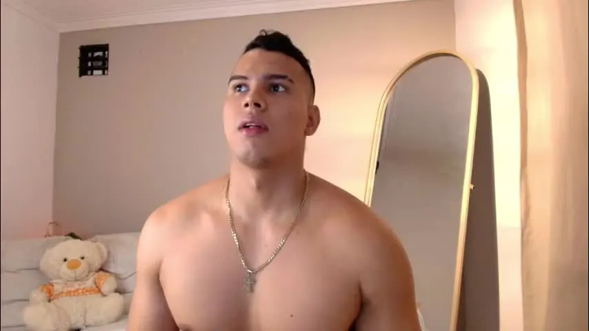 areslevi — Welcome to my room! cum show tip 1000 - Goal: Nake me [99 tokens left] #muscle #bigdick #latinos #bbc #showcum