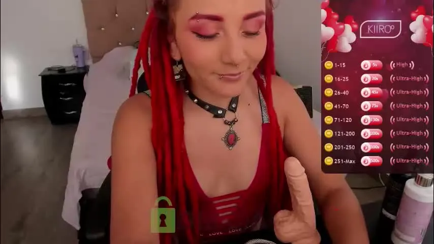 juana_tropic — GOAL: Panty off [30 tokens remaining] Mmm Yummy I love your tips, make my horny :3 thank you.🥰🥵🥵💦 #Redhead 🥰🥵🥵💦 #feet #twerking #smalltits #smoke