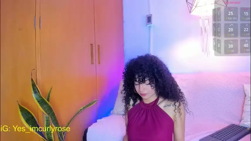 curlyrose_ — Don't forget that I'm here to enjoy everything we do, follow me and have a lot of fun♥ - Goal: Show my pussy close to cam #lovense #natural #latina #saliva #blowjob
