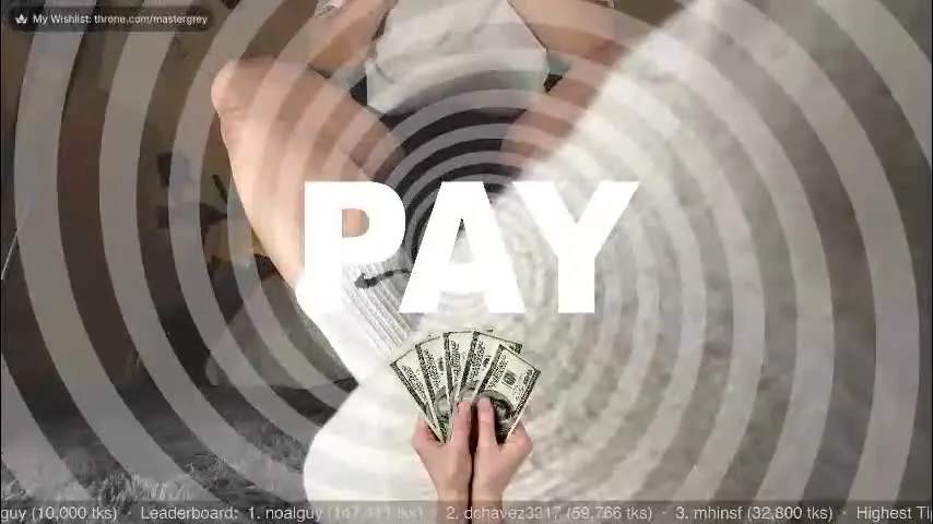 cashmastergrey — FinDom Ppr Drain 🌀 | 50tk $pin & $niff💰 - Goal: FEED MY GREED 💰 💰 💰 #findom #cashmaster #master #feet #sph