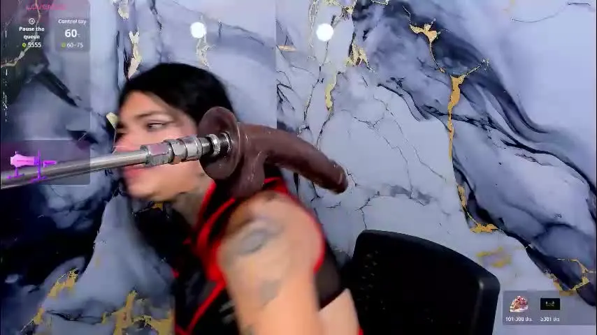 emily_evol — GOAL: Control machine 3 min ❤️ Pussy Lovers, this is his paradise #bigboobs #fuckmachine #deepthroat #dirty #goth