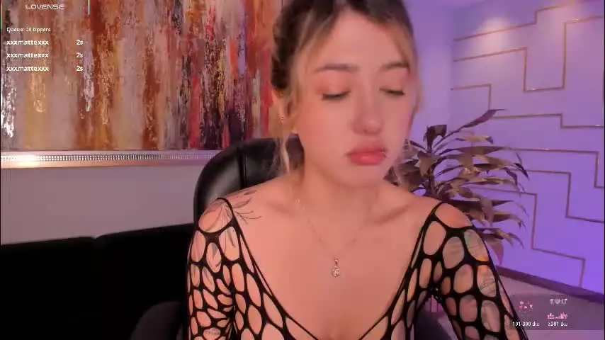 evebenson — GOAL: Sexy dance, body tour and naked [97 tokens remaining] Take it out and show me, i want to see how hard I made you🔥😍 #feet #blonde #young #lovense #smalltits