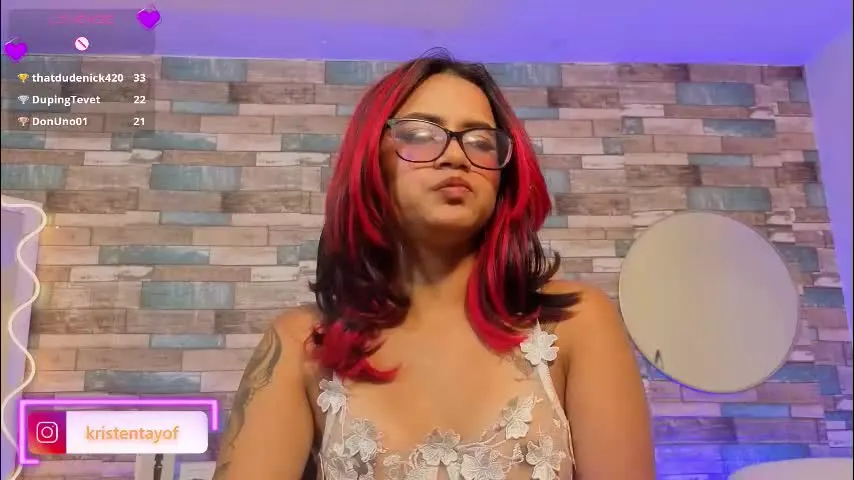 kristen_tay — GOAL: But plug + 1 min control [26 tokens remaining] Pijama night🍑 my favorite patterns... 💋✨ 55,111,222,333,500 make me moan♥️ #daddy #bigass #deepthroat #latina #new