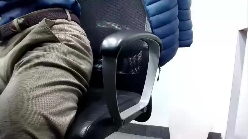 officelush — office play….very risky !! #Risky #bulge #hairy #muscle #uncut