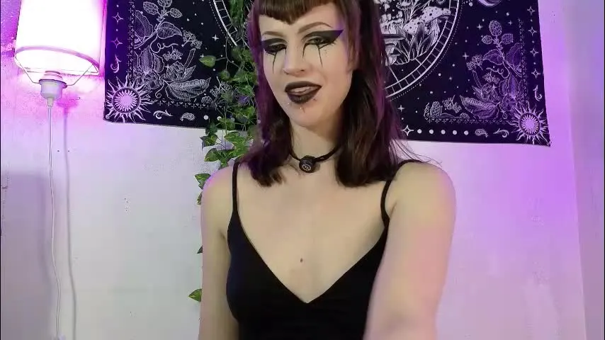 spookysage — GOAL: lotion rub on bare torso and breasts [130 tokens remaining] pvt open! #goth #brunette #femdom #chatting #tease