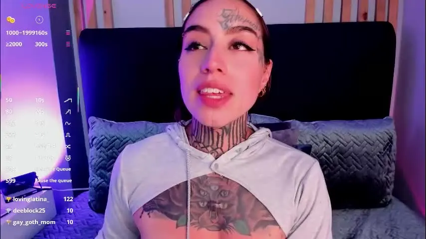anie_ink — Goal: Sloopy blowjob #saliva #lovense #deepthroat #tattoo #feet - Next Goal: Top off/ Make me wet with your tips