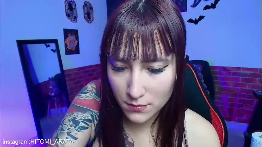 hitomi_arata — RED DAYS! #C2C for 30 tokens❤️‍🔥Welcome to my room #goth #hairyarmpits #smoke #feet -- Current Goal: naked at 55 tokens -- Next Goal: nipple clamps