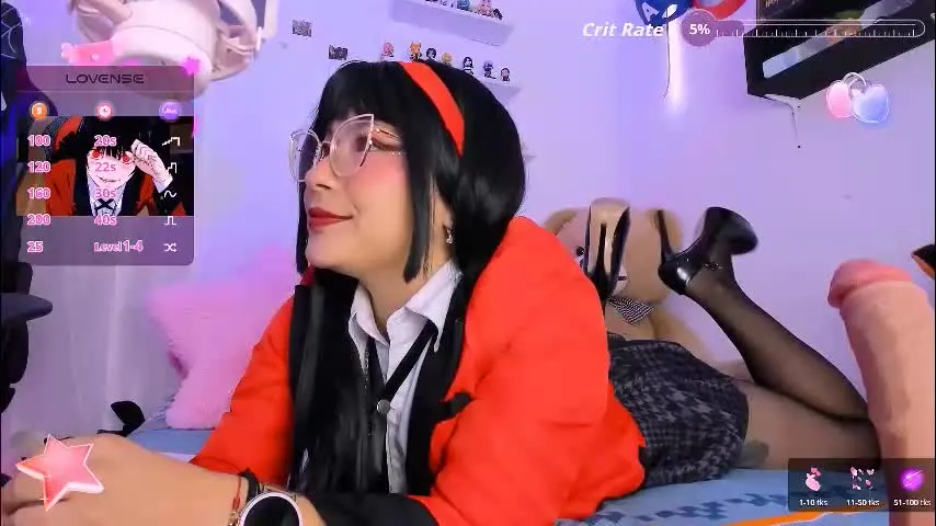 maca_rena_ — GOAL: Suck Fingers [50 tokens remaining] Welcome to my room! Hey.happy Sunday-Cosplay Yumeko Jabami(ﾉ◕ヮ◕)🎀 #cosplay #pantyhose #heels #squirt #feet #youn #teen #OhmiBod