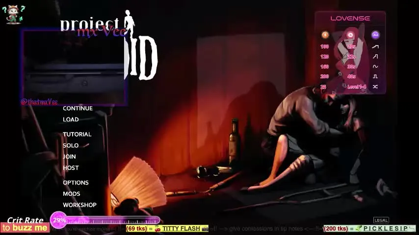 mxvee — getting 🫦 #horny 🥵 in the 🧟‍♀️ zombiepocalypse 👙 | #tip your #requests and buzz my #toy to pester me! | projectzomboid #gaming