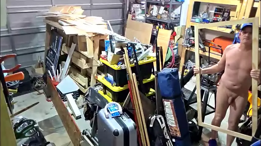 jizzyblue — Winter Blues - cleaning garage naked #kinky #smoothtwink