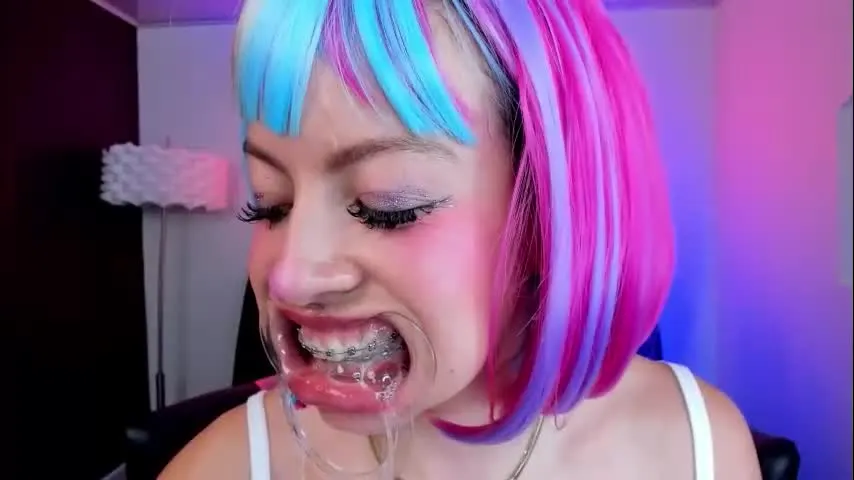 foxy_evans — I'm sorry, I always have a cock in my mouth🍆creamy pink pussy//I Love ANAL🍑 - Goal is : Slap Face x 5 #braces #deepthroat #saliva #dirty #atm