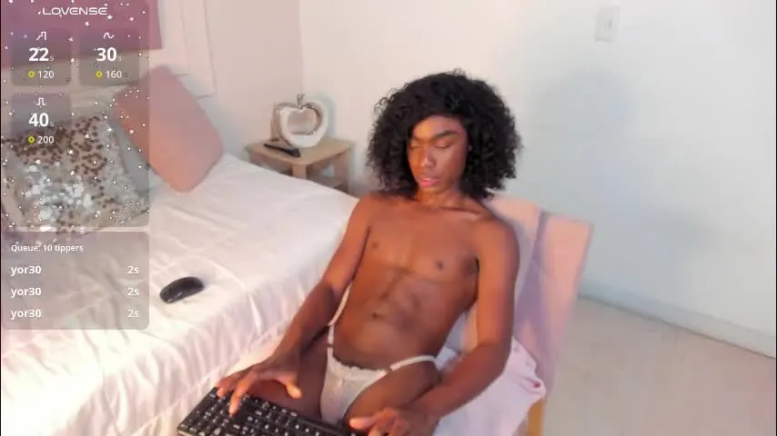 nico_dior — I'M BACKKKK! @Hard dick💗 Baby, wanna play? 😏 #cum w/ me 💗 #bbc #ebony #femboy #gay [248 tokens remaining]