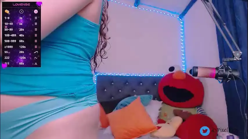 pixel_kiss — Spanks tease [50 tokens left] Im back, here for chill company and great moments-Tip menu ON- #lovense #latina #new #smalltits #young #natural